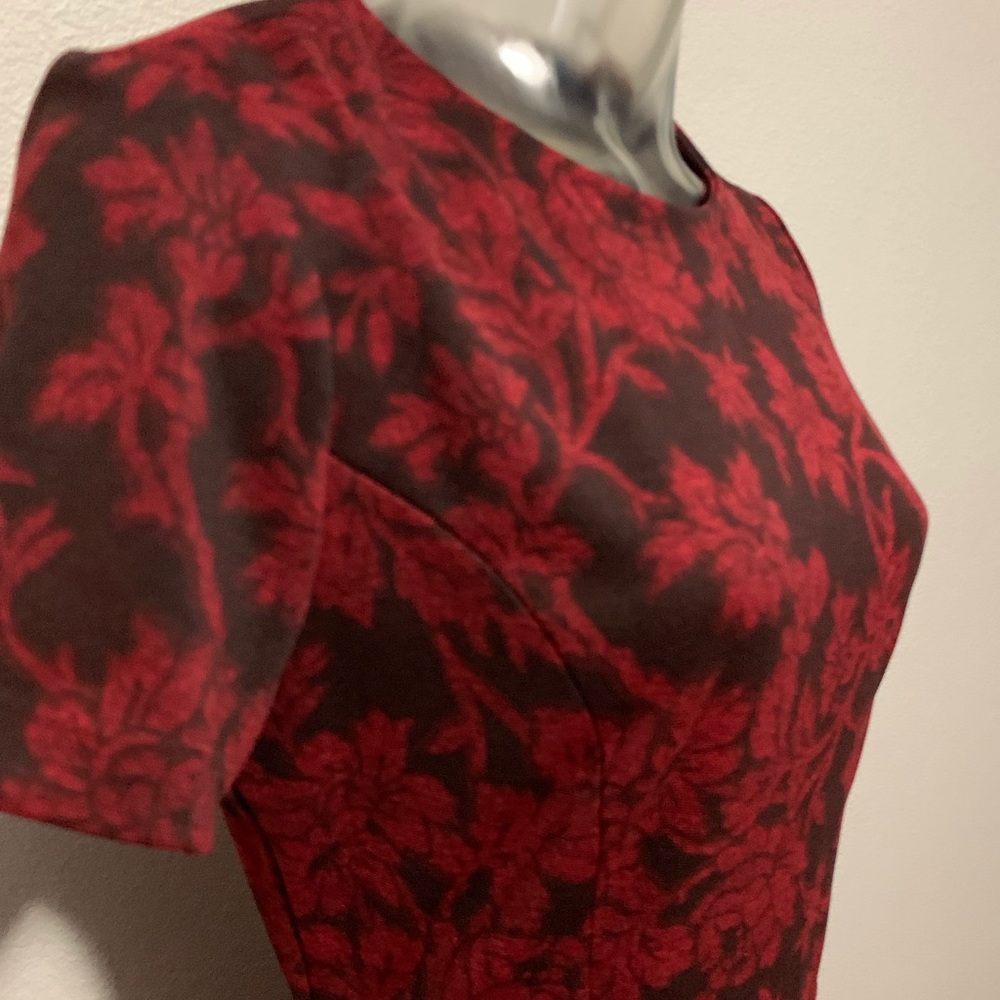 Michael by Michael Kors red floral dress